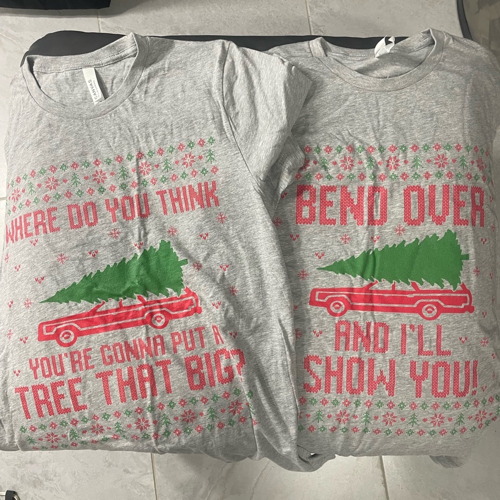 His & Hers Holiday T Shirts